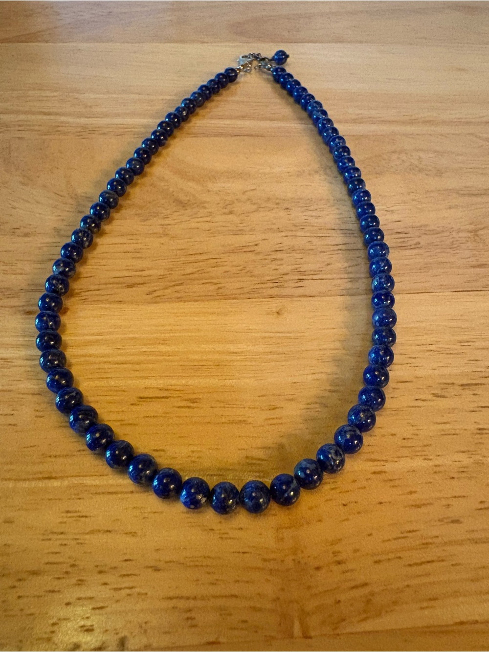 Lapis Lazuli Blue Beaded Necklace - Women's Jewelry